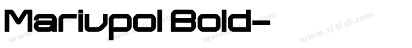 Mariupol Bold字体转换